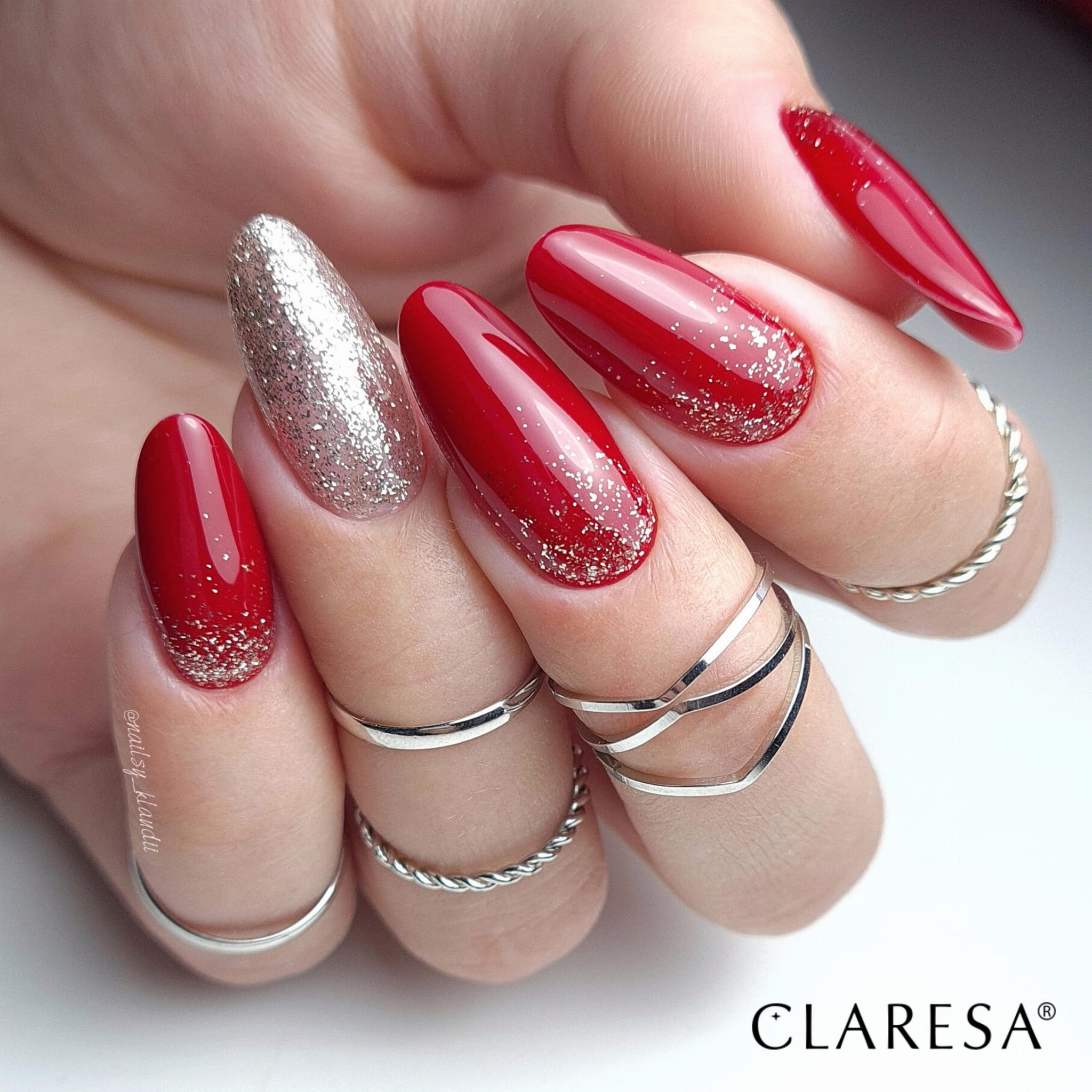 Claresa - Lakier hybrydowy RED 419 -5g