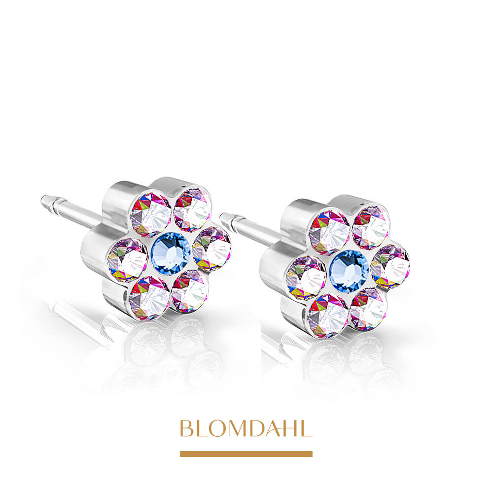 Blomdahl -  Kolczyk Daisy Rainbow/ Alexandrite 5 mm SFJ 2szt