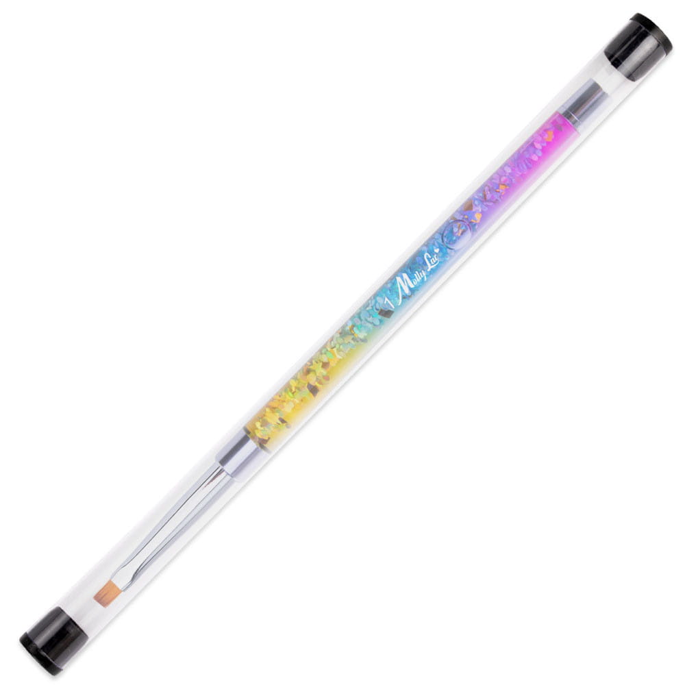 Molly Nails Pędzelek Do Żelu Rozmiar 4 Pro Gel Rainbow Kwadratowy Długość Włosia 6mm