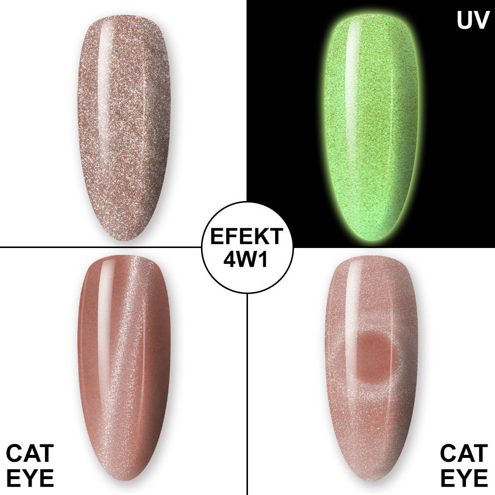 Lakier hybrydowy MollyLac Night Glowing Suede Hema/di-Hema free 5g Nr 670