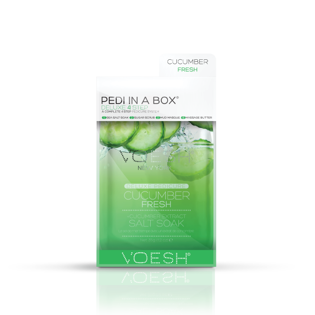 VOESH Cucumber Fresh Pedi In A Box Deluxe Zestaw Do Pedicure 4 Kroki