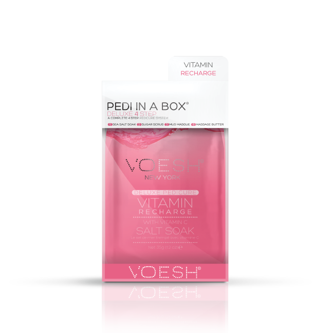 VOESH Vitamin Recharge Pedi In A Box Deluxe Zestaw Do Pedicure 4 Kroki