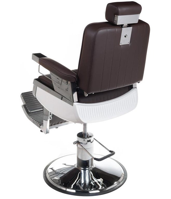 Fotel barberski LUMBER BH-31823 Brązowy