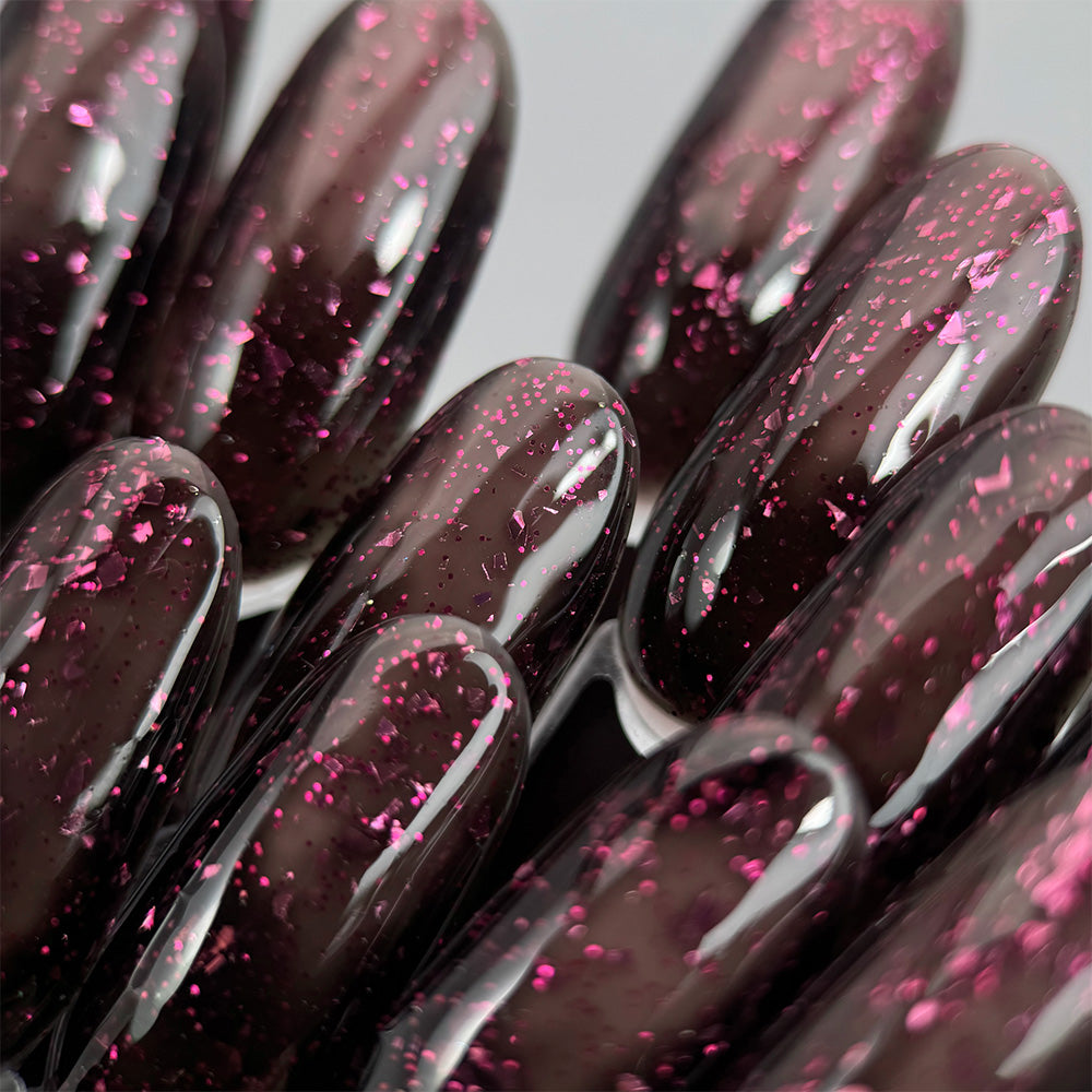 Lakier Hybrydowy Slowianka 503 Rose Flakes Fishnet 10g
