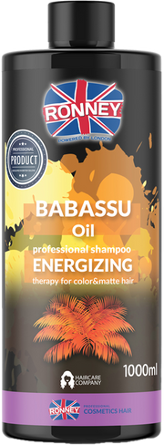 Ronney Babassu Oil Energizing Therapy - Szampon Energetyzujący Do Włosów Farbowanych I Matowych 1000 Ml Rch 00034