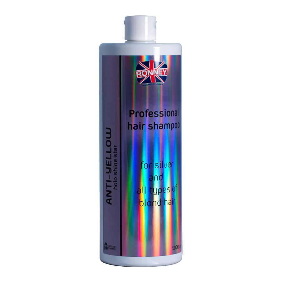 Ronney Ronney Holo Shine Star Anti-Yellow Shampoo -  Szampon Do Włosów Blond, Rozjaśnianych I Siwych 1000 Ml — Składniki i ocena