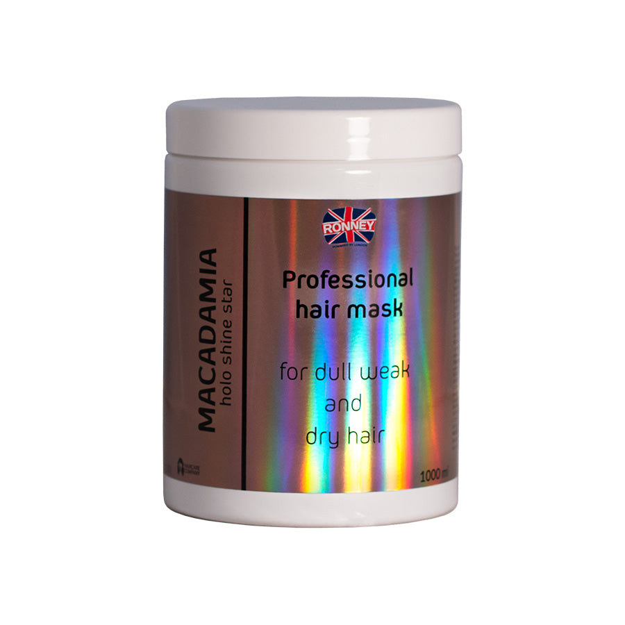 Ronney Ronney Holo Shine Star Macadamia Mask - Maska Wzmacniająca Do Włosów Suchych I Osłabionych 1000 Ml — Składniki i ocena
