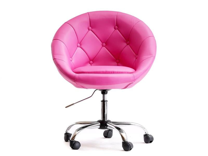 Krzesło Kosmetyczne Mediolan Różowe