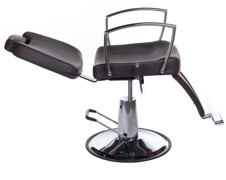 Fotel barberski HOMER II BH-31275 Brązowy