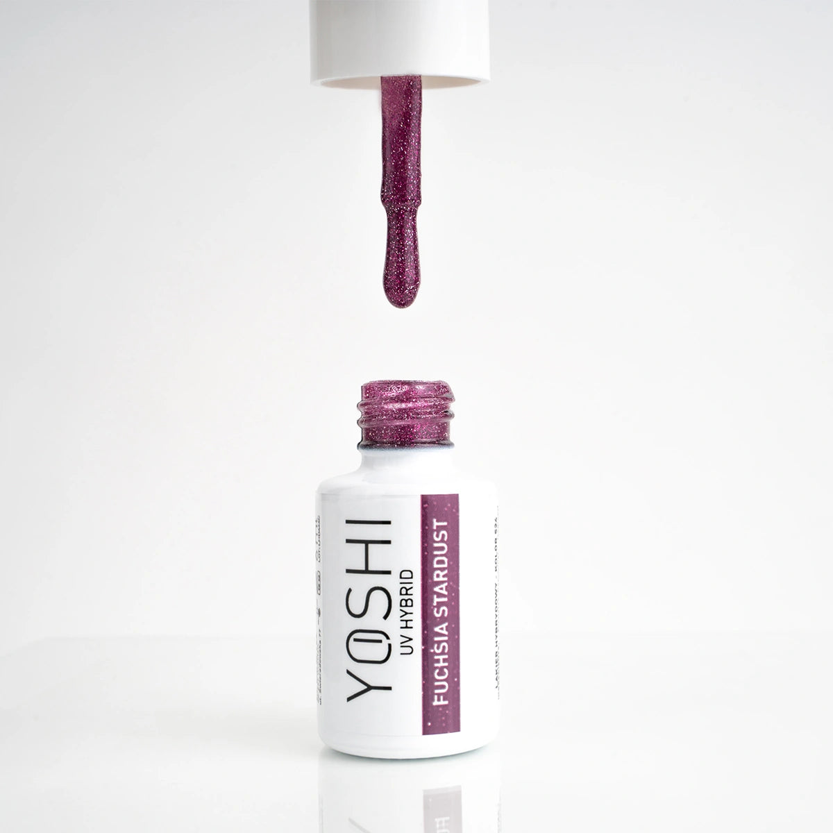 Yoshi - Lakier Hybrydowy 524 Fuchsia Stardust 6 ml