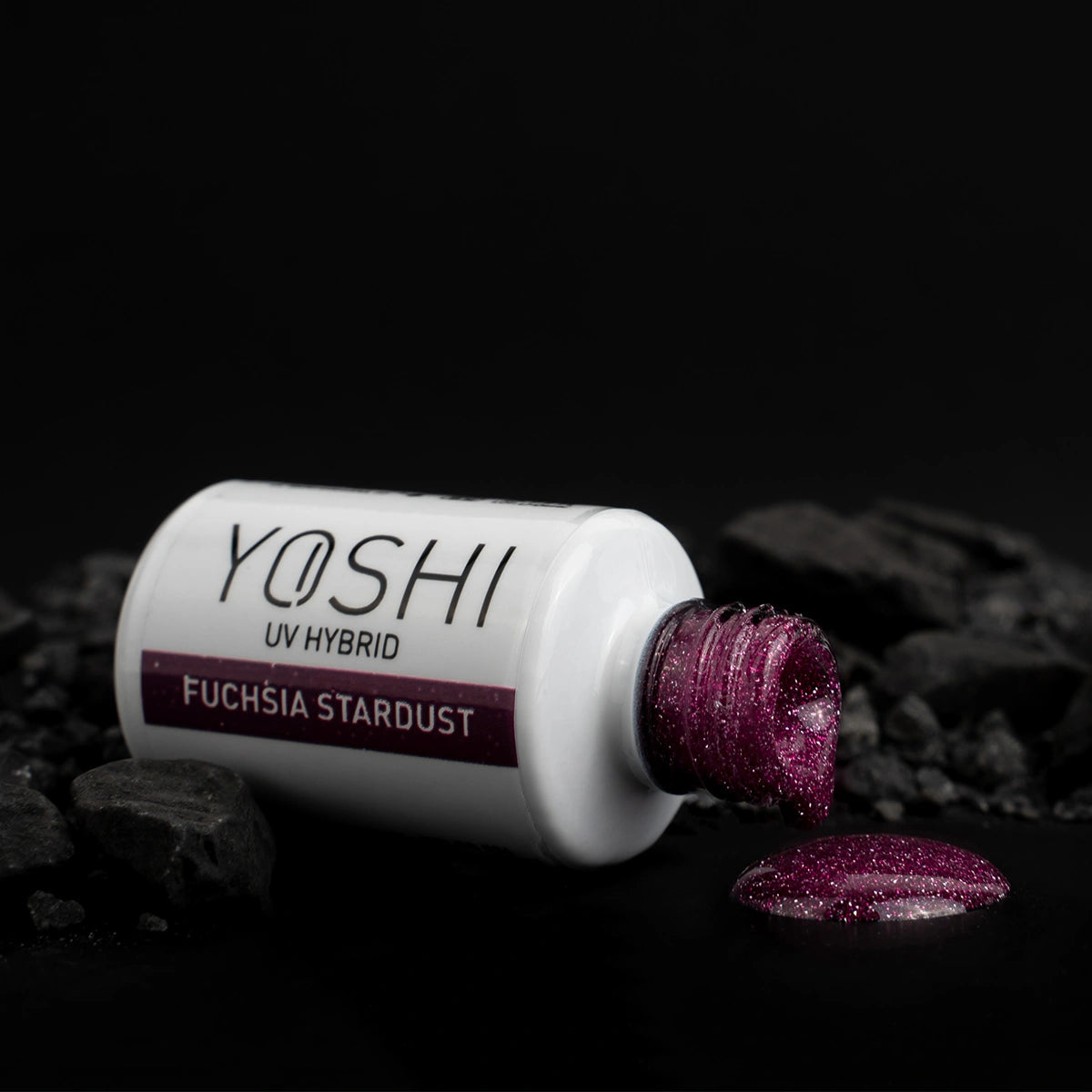 Yoshi - Lakier Hybrydowy 524 Fuchsia Stardust 6 ml