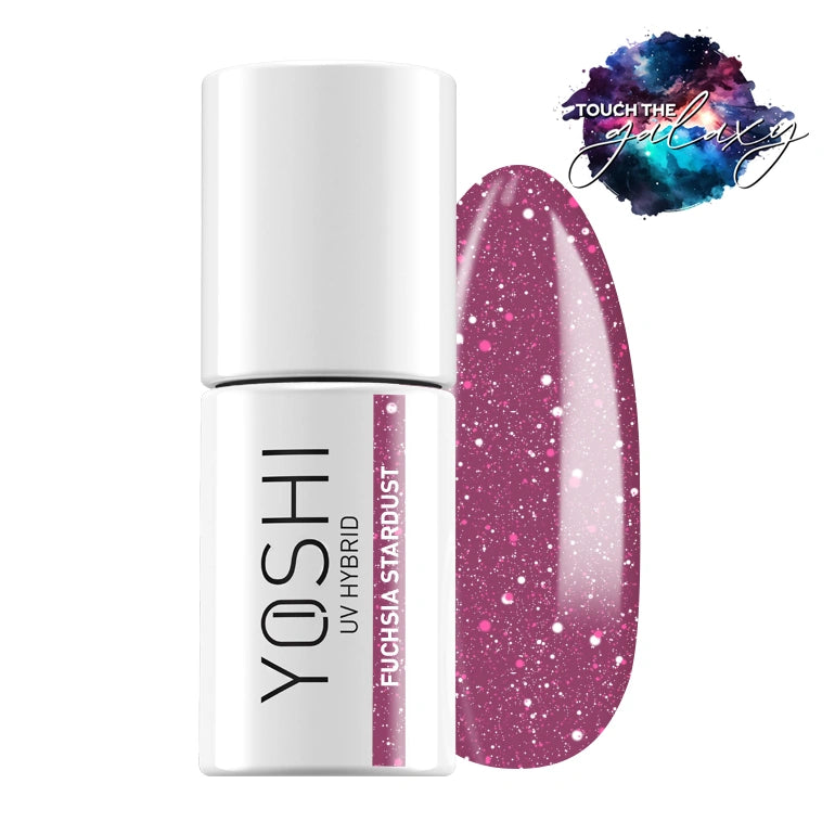 Yoshi - Lakier Hybrydowy 524 Fuchsia Stardust 6 ml