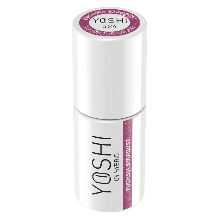 Yoshi - Lakier Hybrydowy 524 Fuchsia Stardust 6 ml