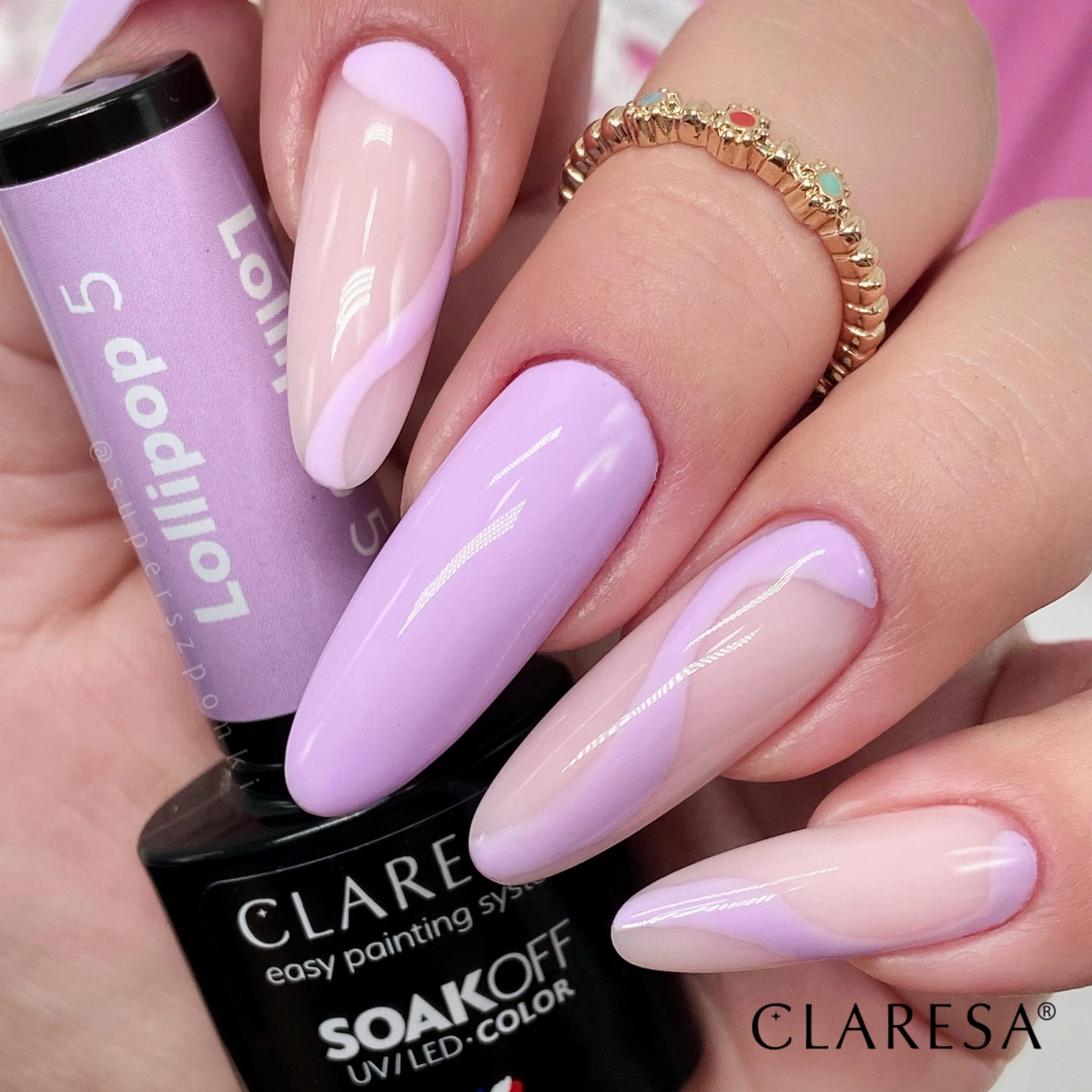 Claresa - Lakier hybrydowy LOLLIPOP 5 -5g