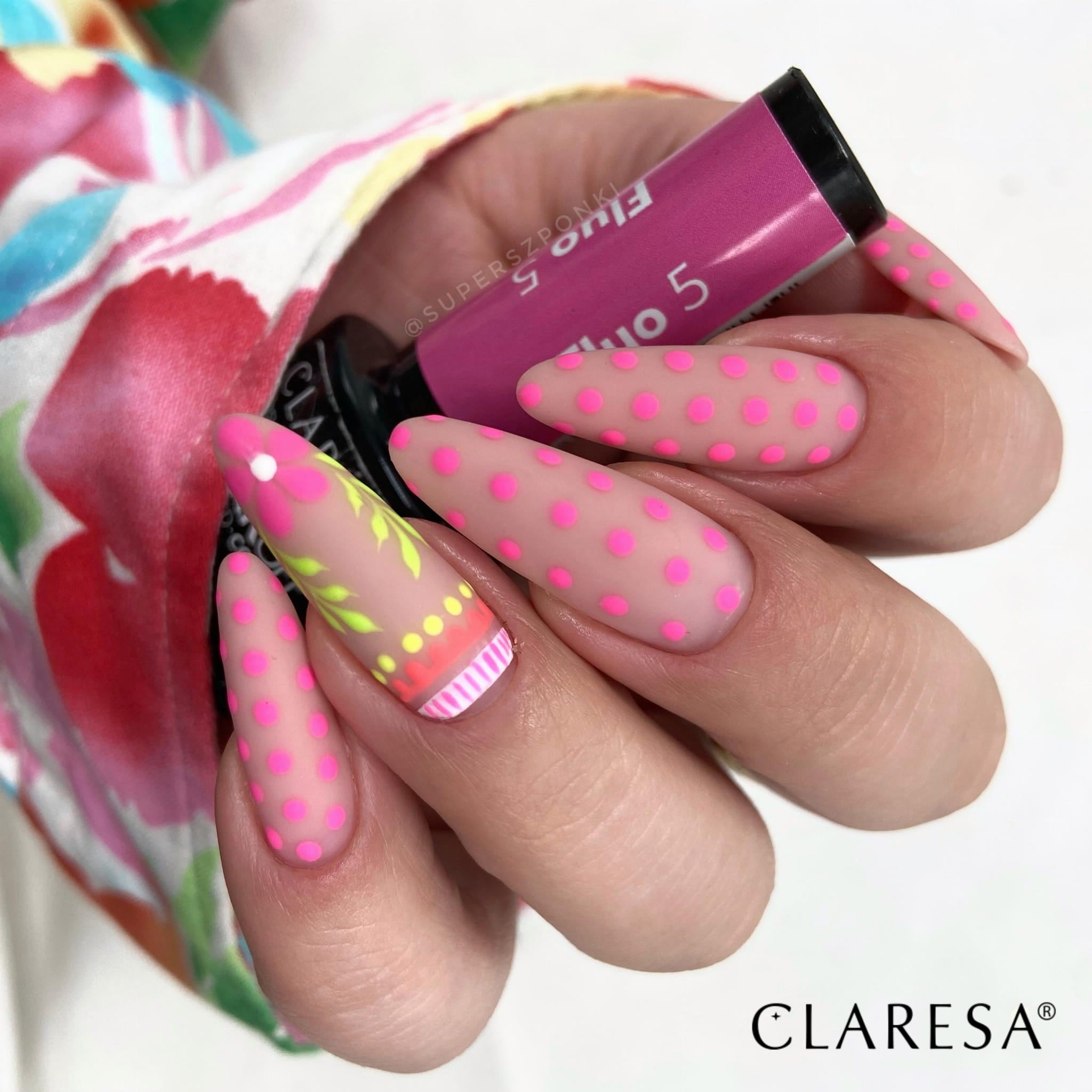 Claresa - lakier hybrydowy FLUO 4 -5g
