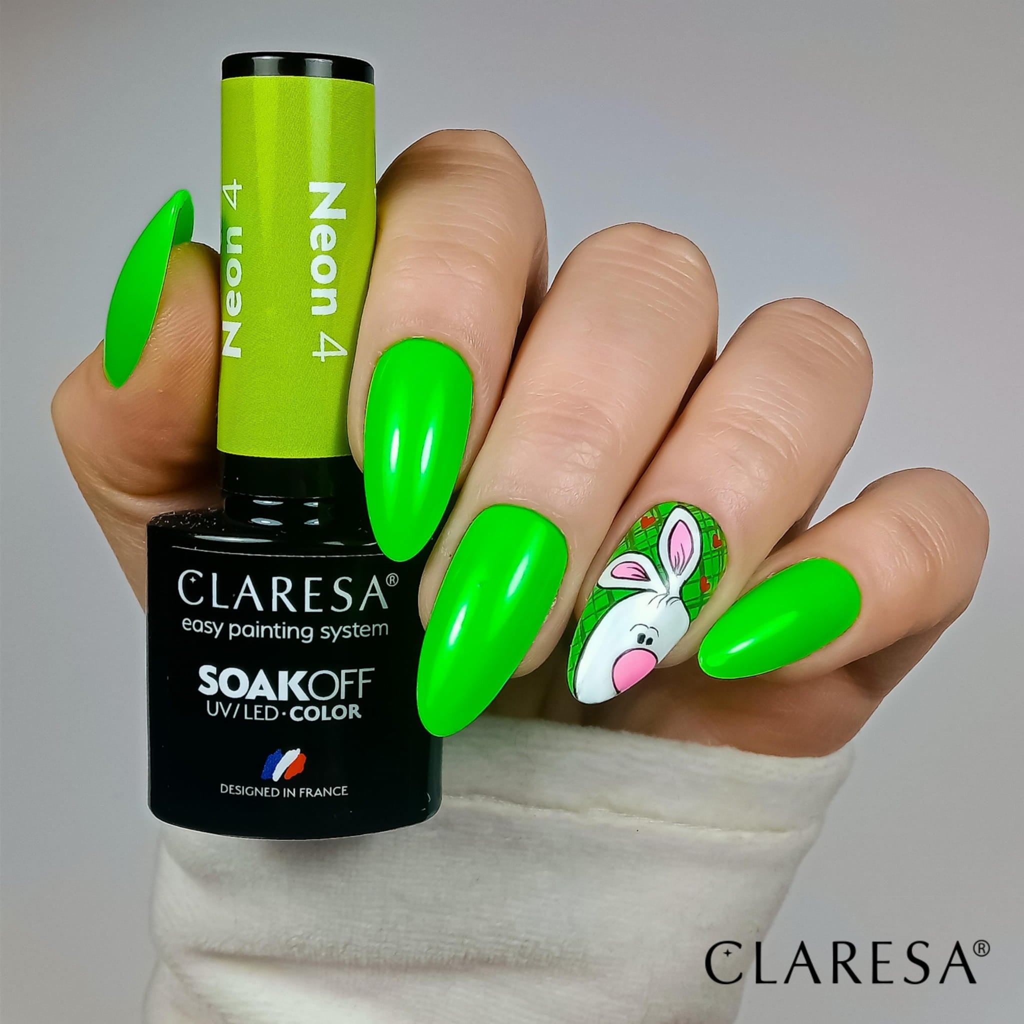 Claresa - Lakier hybrydowy NEON 4 -5g