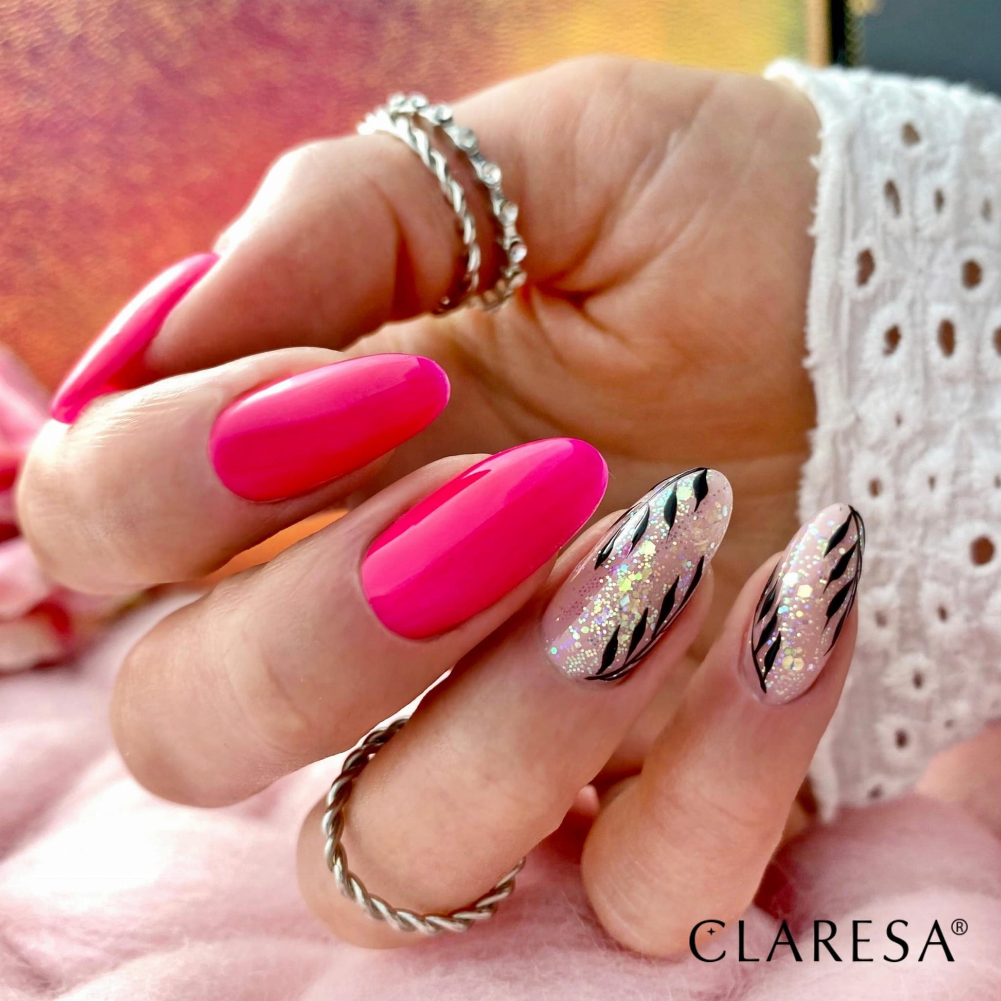 Claresa - Lakier hybrydowy GLITTER 2 -5g