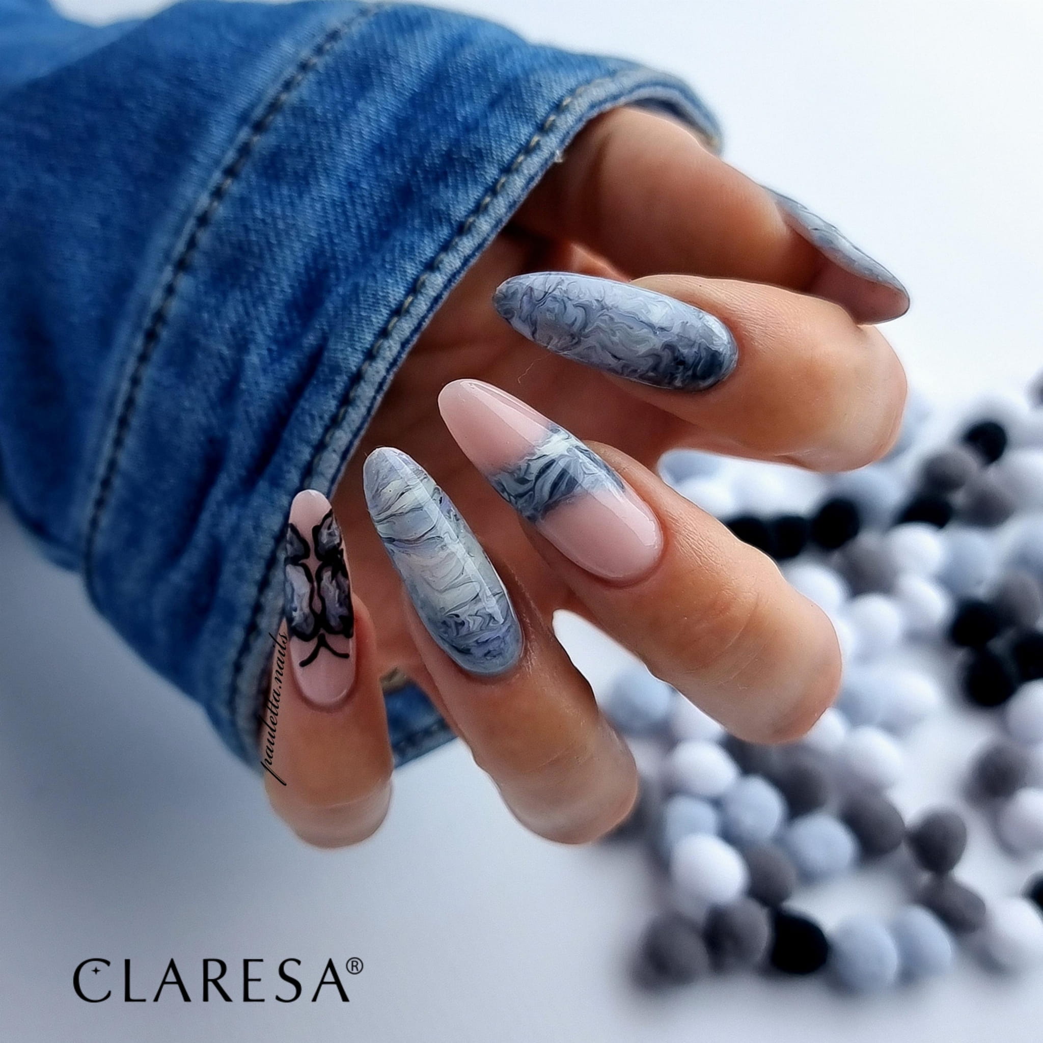 Claresa - Lakier hybrydowy BLACK 900 -5g