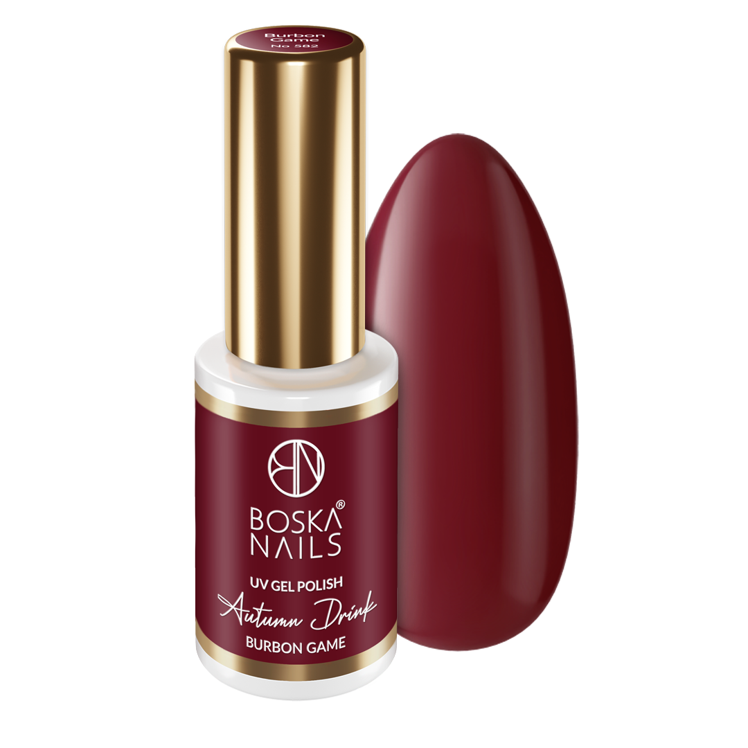 Boska Nails Lakier Hybrydowy Autumn Drink Burbon Game No 582 6ml