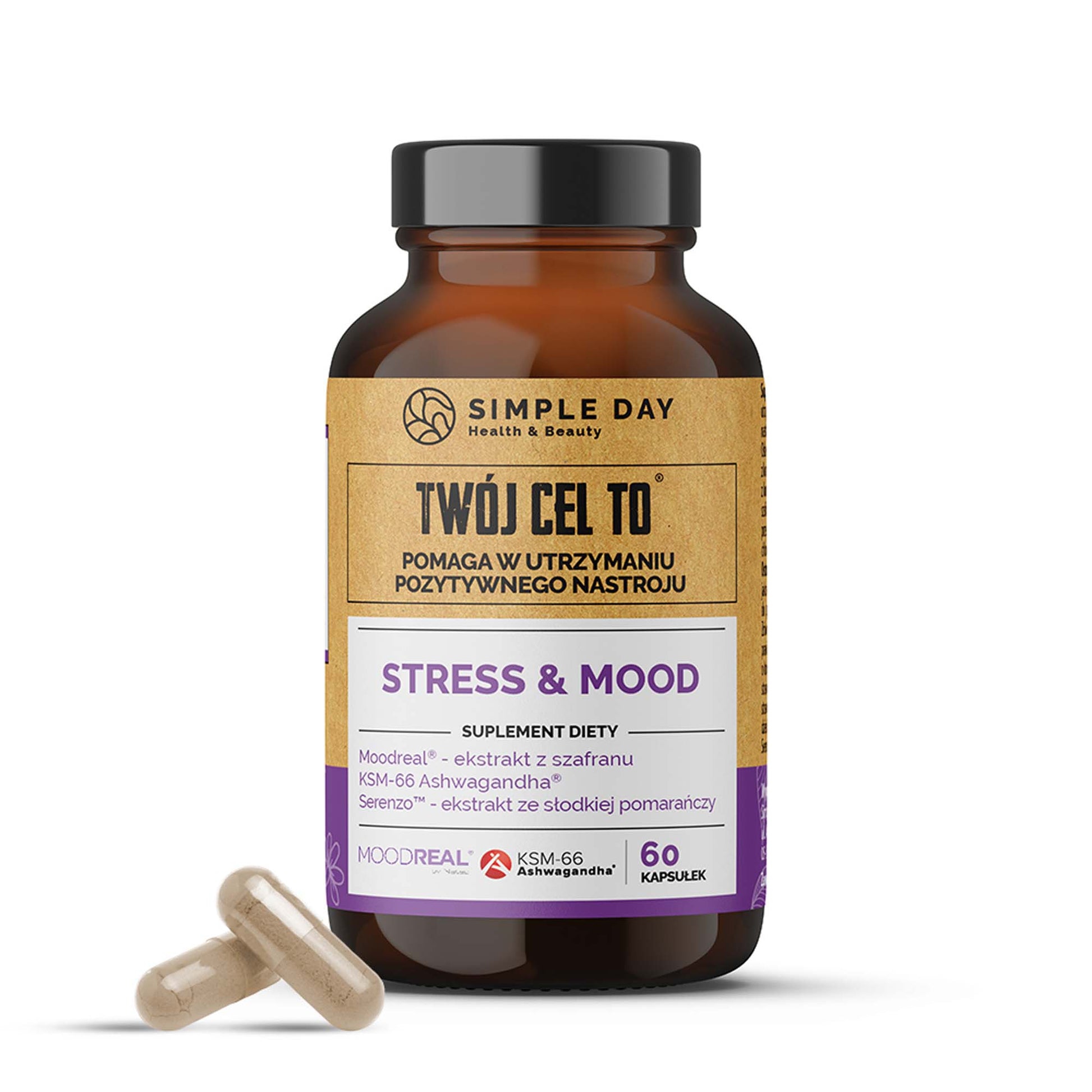 Twój Cel To Stress & Mood Suplementy Diety Na Stres 60 Kapsułek