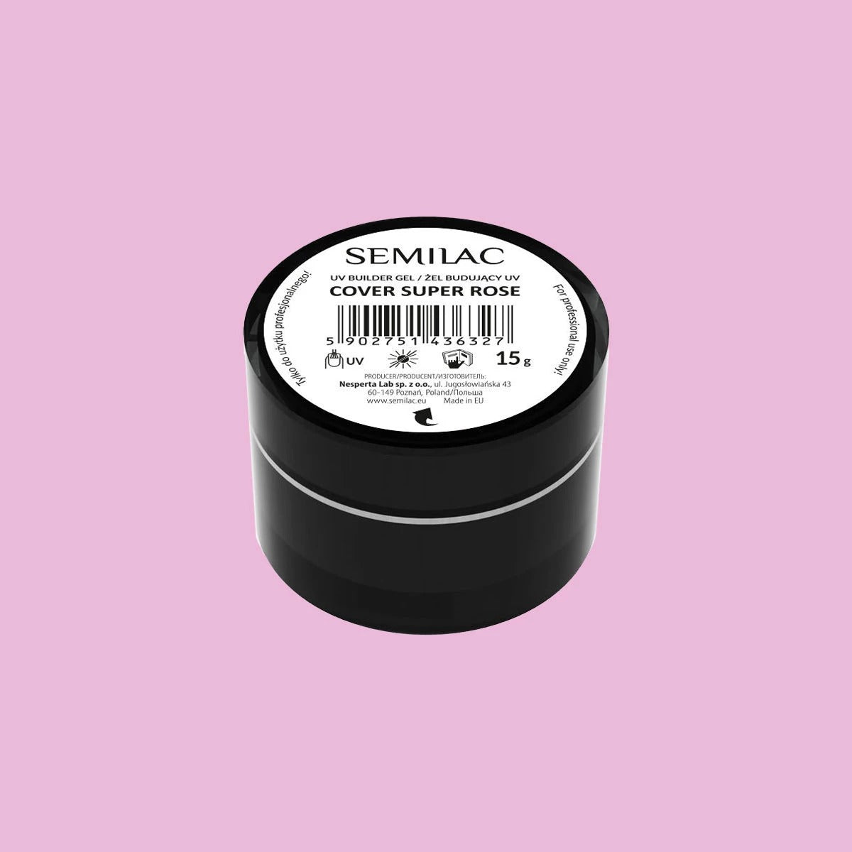 Semilac Żel Budujący Builder Gel Cover Super Rose 15g