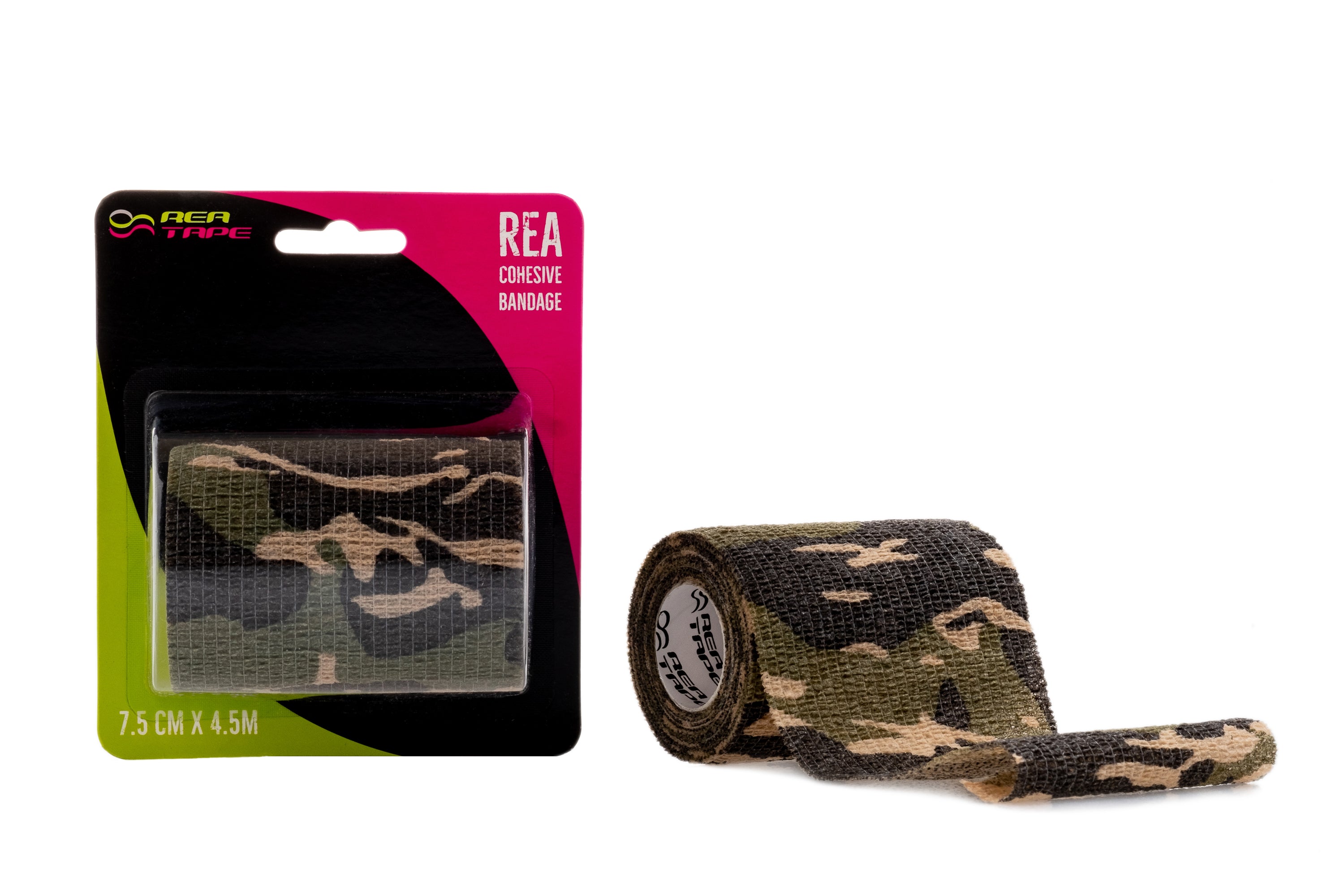 ReaTape - Bandaż Elastyczny  - Moro Zielony 7.5cm