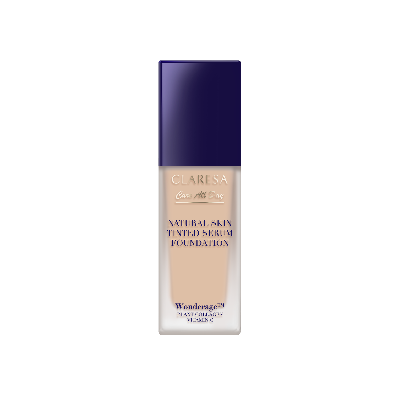 Claresa Care All Day Natural Skin Tinted Serum Foundation, Podkład-Serum Z Naturalnym Wykończeniem 1W Light Warm, 32 Ml