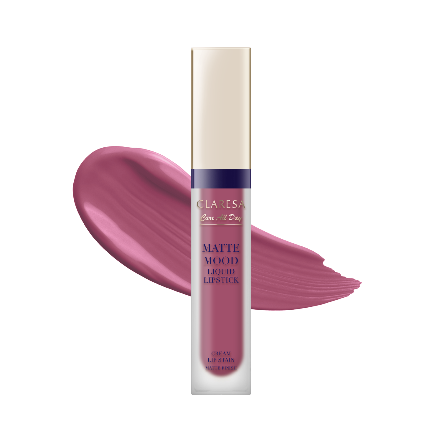 Claresa Care All Day Matte Mood Liquid Lipstick, Matowa Pomadka W Płynie Do Ust 05 Confidence, 7 Ml
