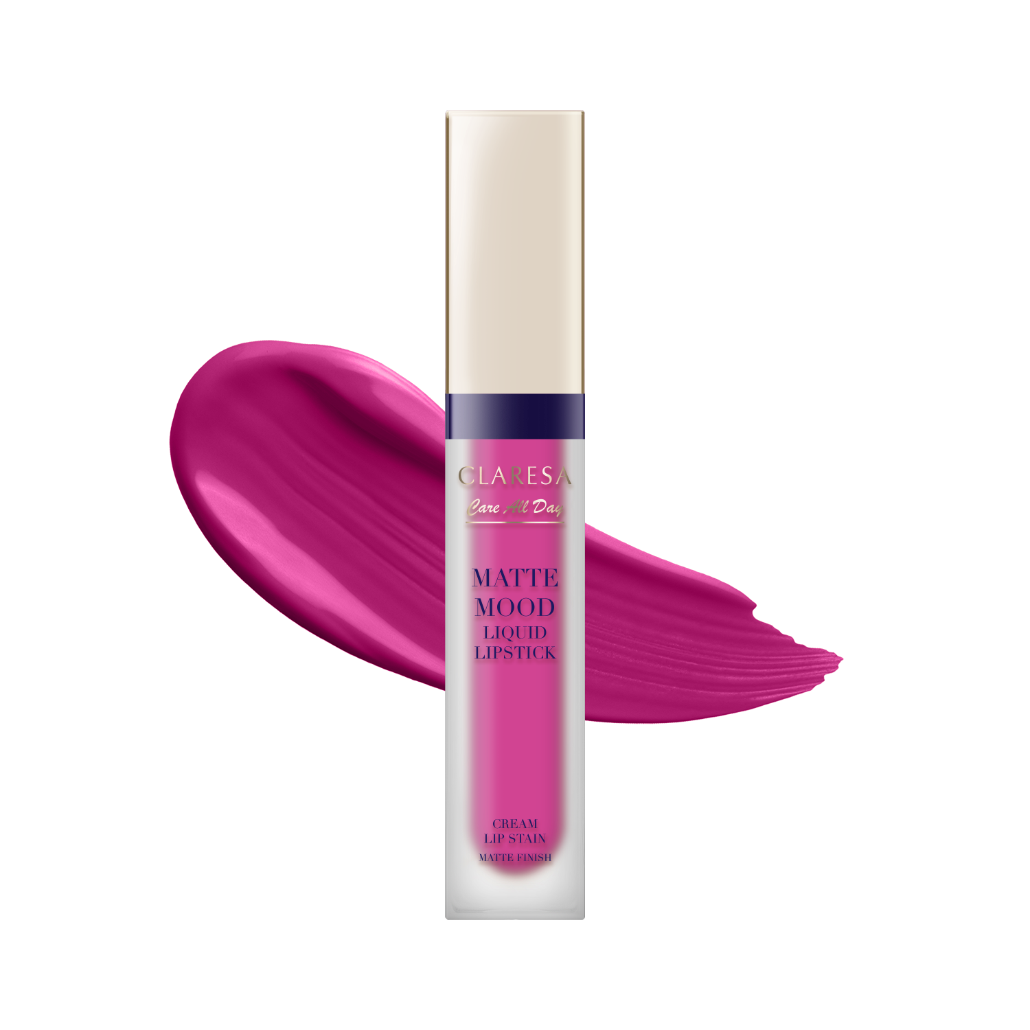 Claresa Care All Day Matte Mood Liquid Lipstick, Matowa Pomadka W Płynie Do Ust 06 Bliss, 7 Ml