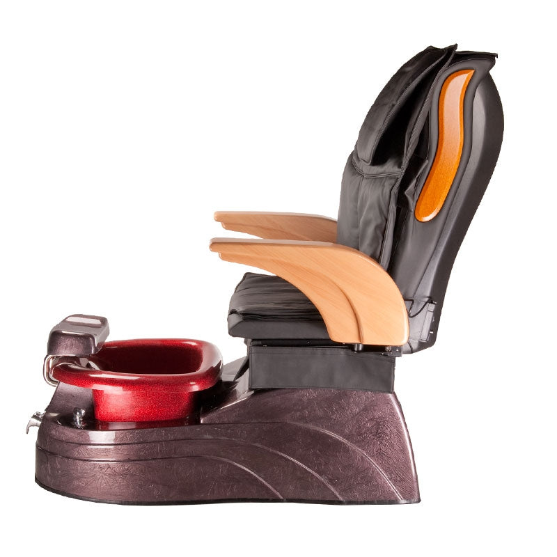 Fotel Pedicure Spa Aruba Czarny Z Regulacją Pilotem