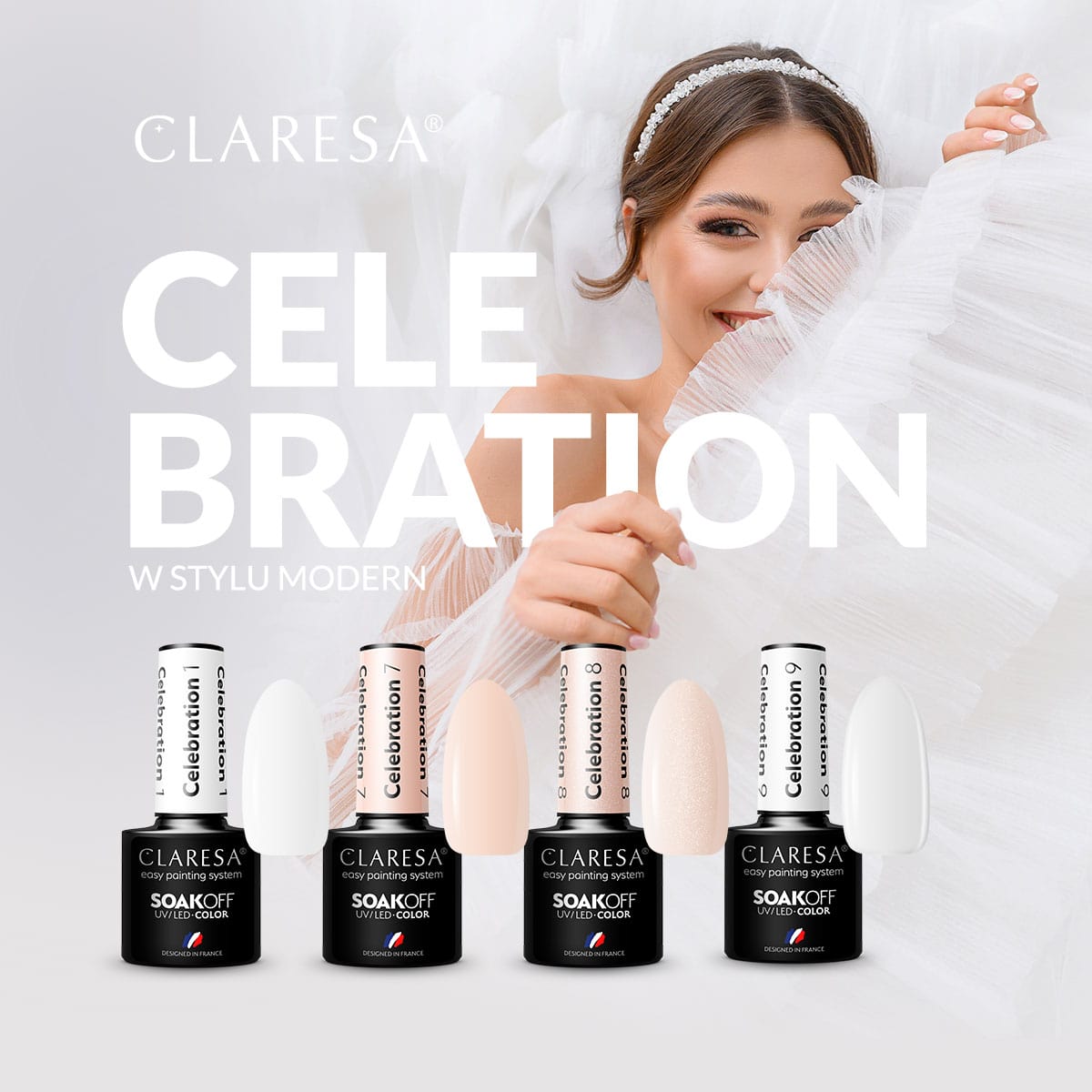 Claresa - lakier hybrydowy CELEBRATION 8 -5g