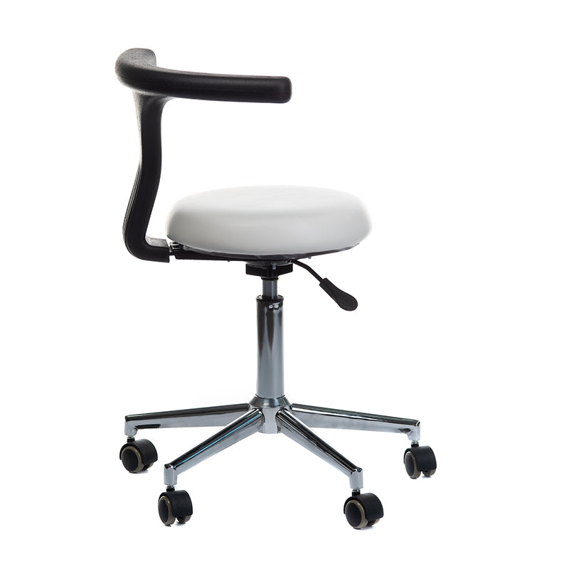 Taboret Medyczny z Podłokietnikiem BD-Y915 Biały