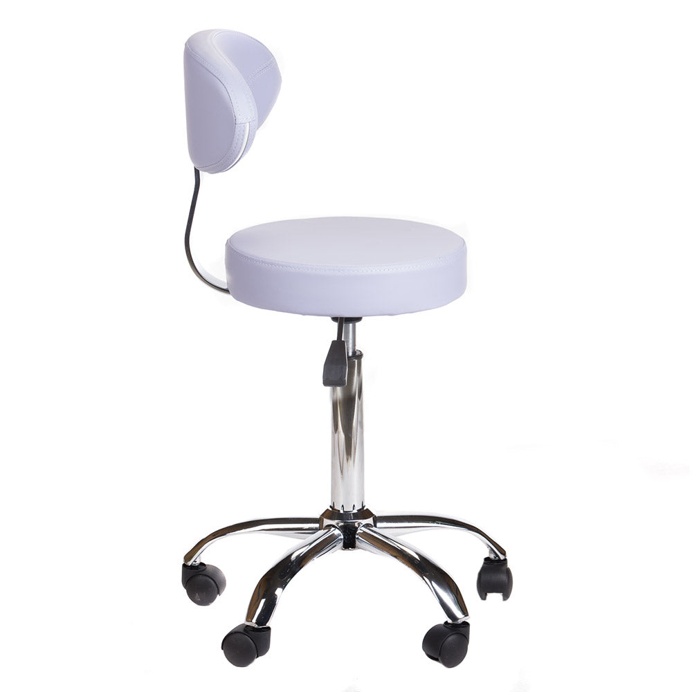 Taboret kosmetyczny z oparciem BD-9934 lawenda
