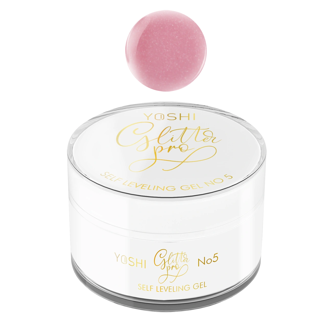 Yoshi - ŻEL BUDUJĄCY Samopoziomujący Glitter Pro No 5 15 ml
