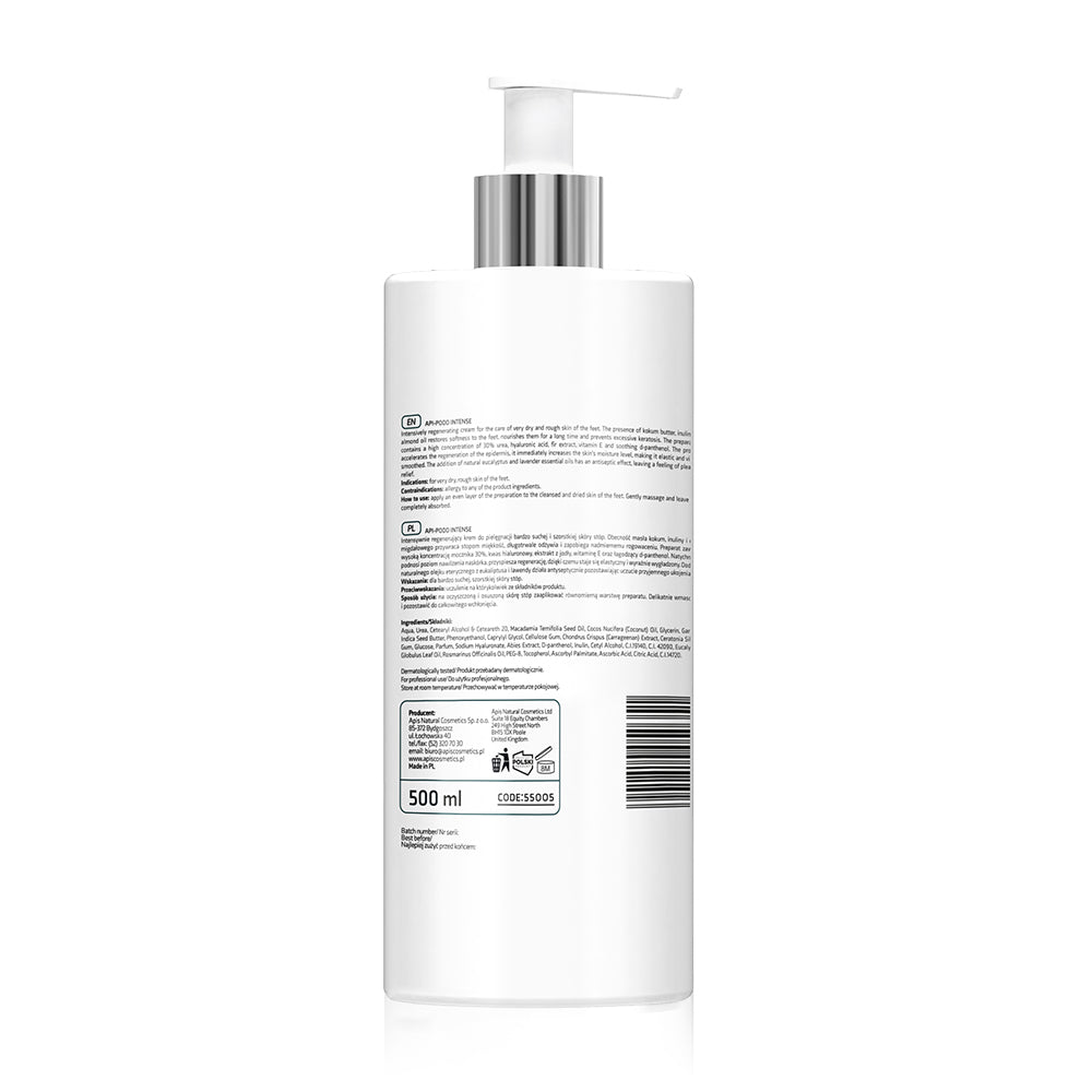APIS Api-Podo Intense Intensywnie Wygładzający Krem Do Suchych Stóp Ze Skłonnością Do Pękania Pięt 500ml