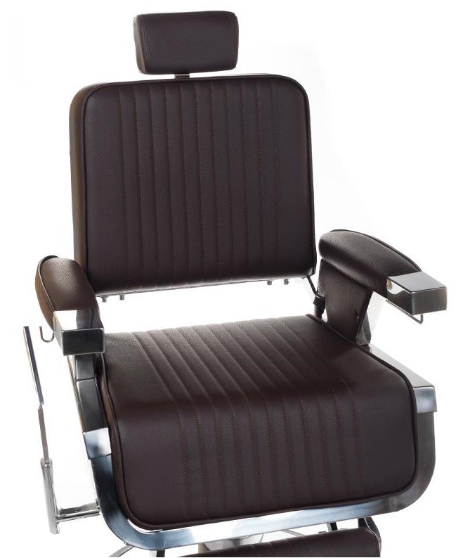Fotel barberski LUMBER BH-31823 Brązowy