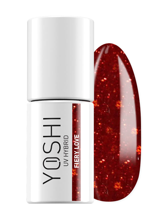 Yoshi - Lakier Hybrydowy 612 Fiery Love 6ml