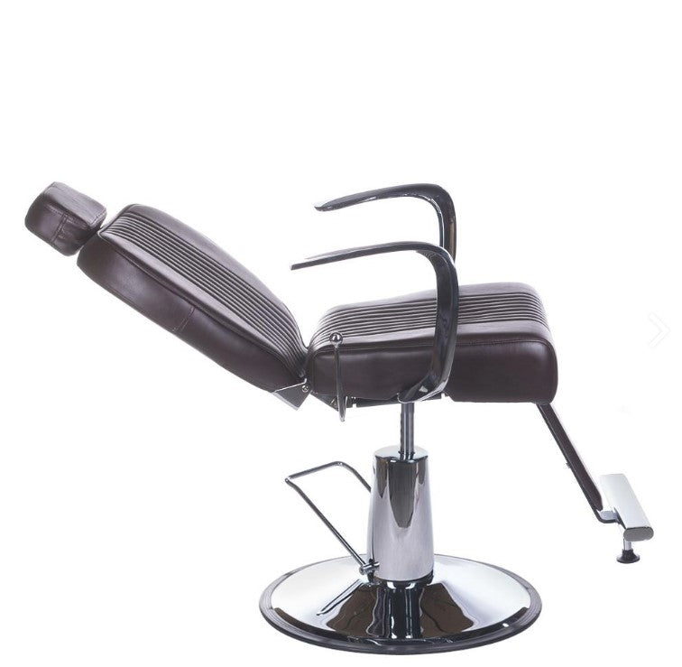Fotel barberski OLAF BH-3273 Brązowy