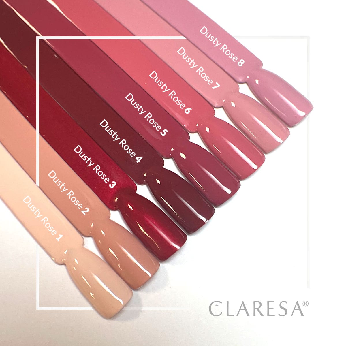 Claresa - Lakier hybrydowy Dusty Rose 8 - 5g