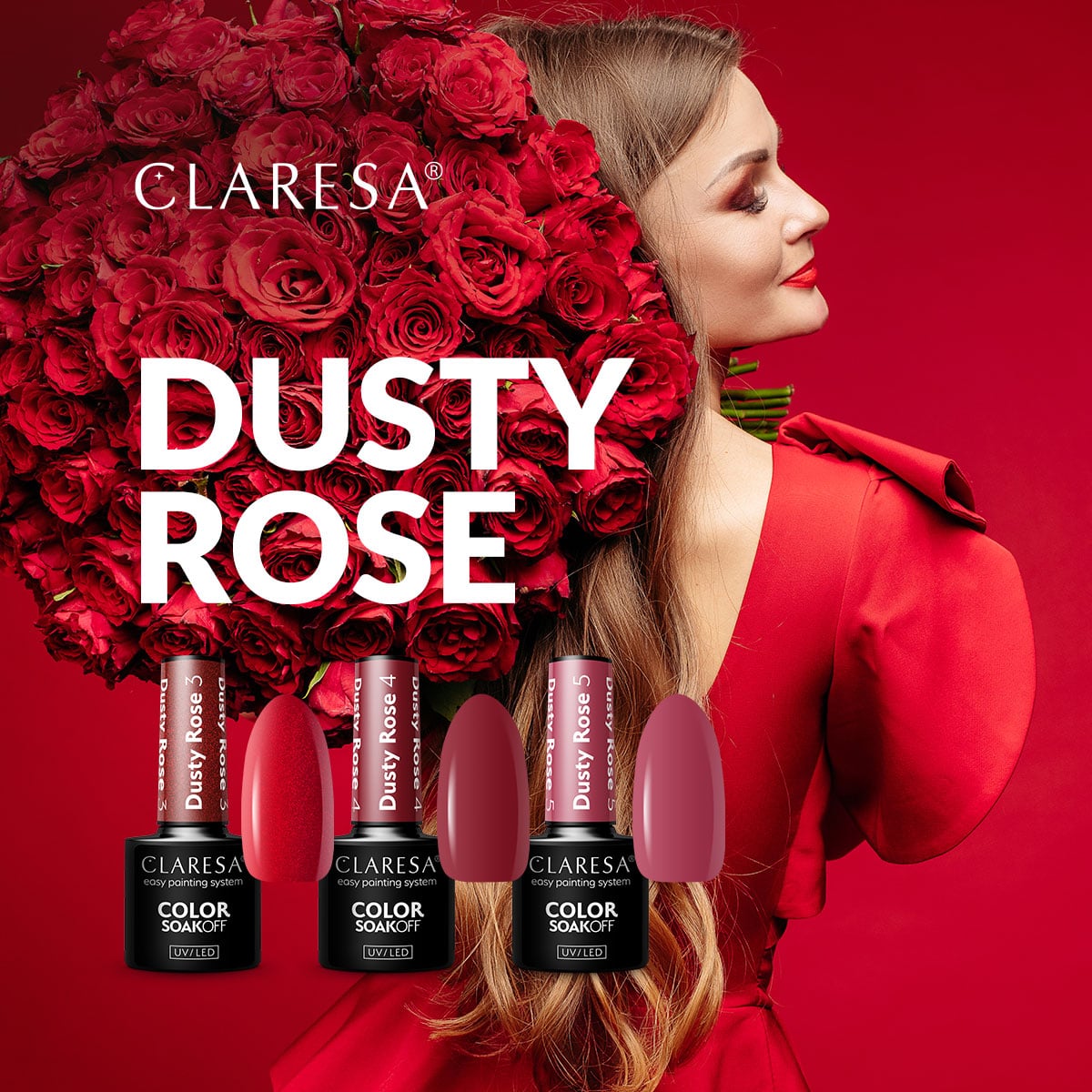Claresa - Lakier hybrydowy Dusty Rose 5 - 5g