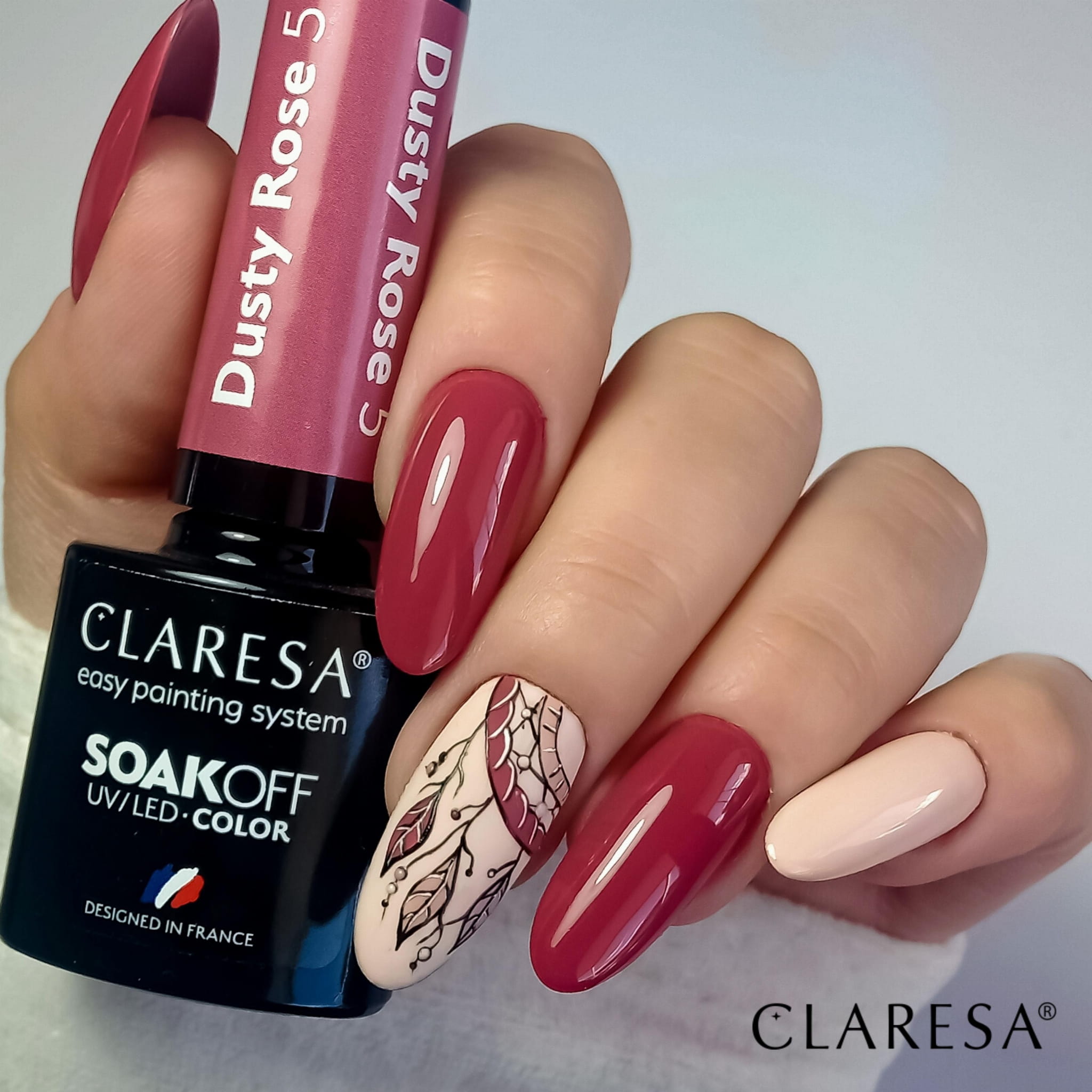 Claresa - Lakier hybrydowy Dusty Rose 5 - 5g