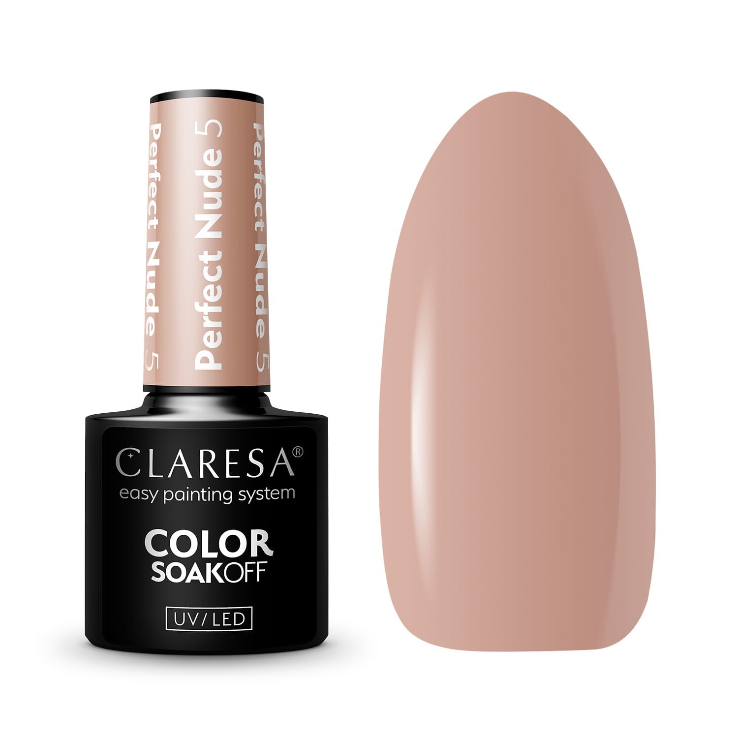 Claresa - Lakier hybrydowy PERFECT NUDE 5 -5g