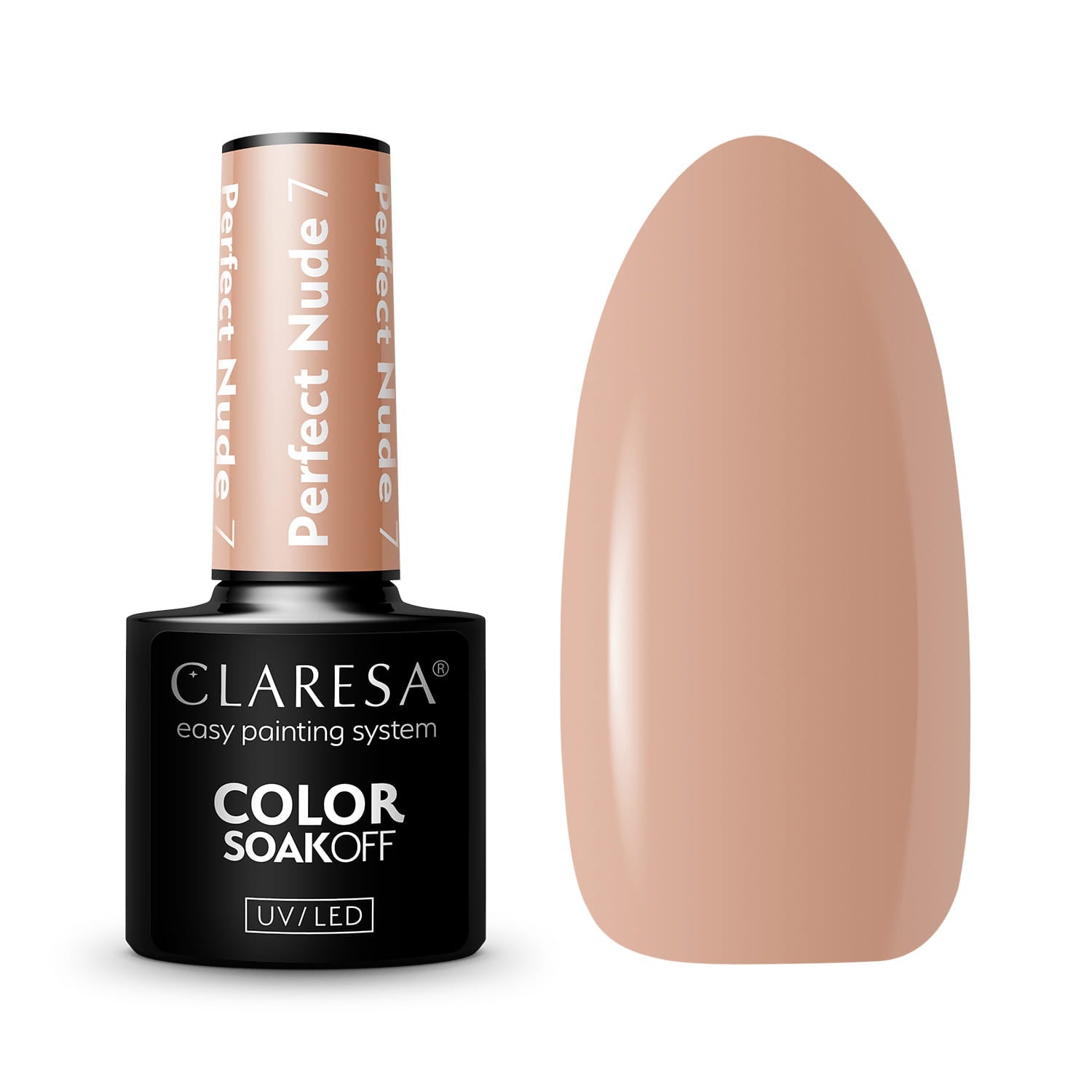 Claresa - Lakier hybrydowy PERFECT NUDE 7 -5g