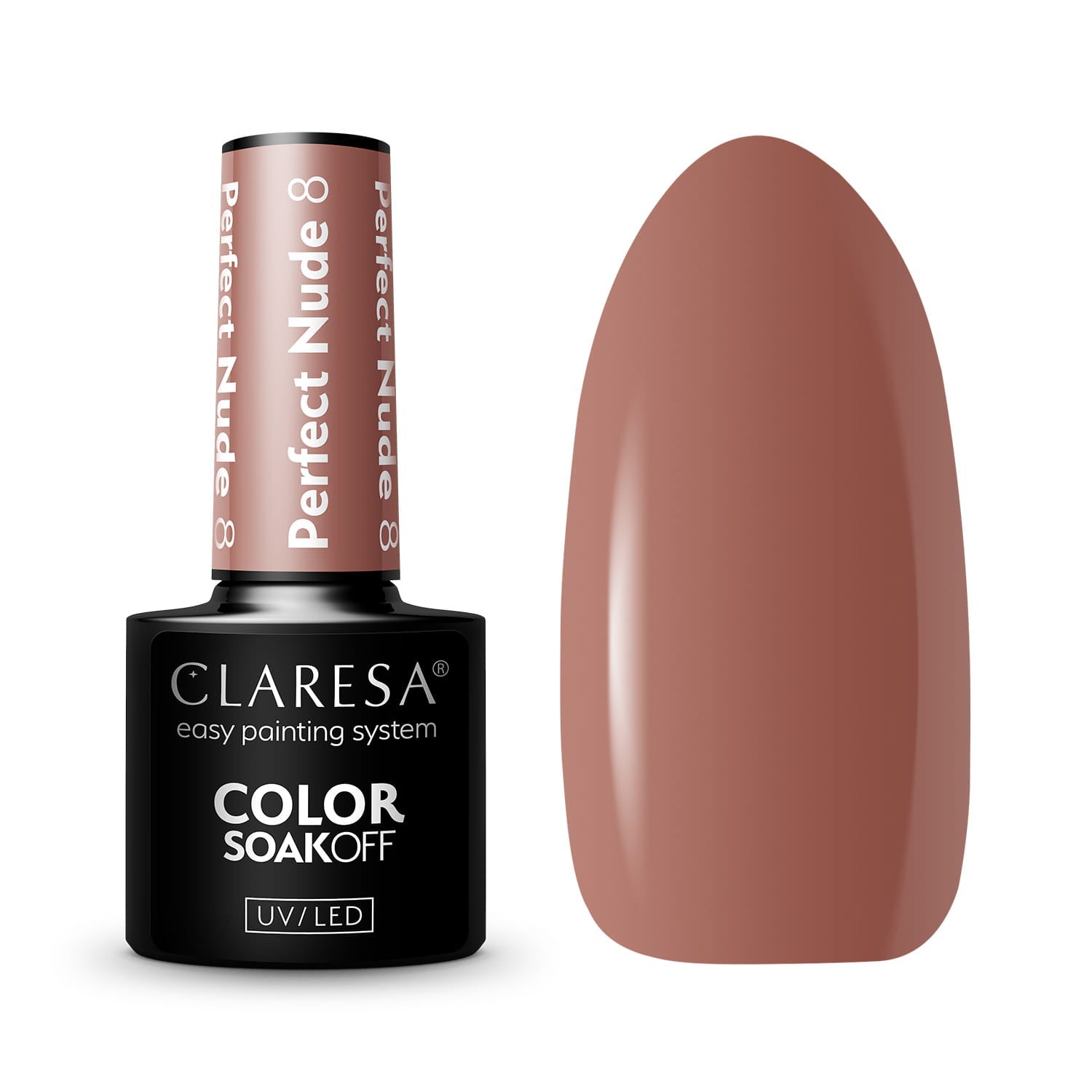 Claresa - Lakier hybrydowy PERFECT NUDE 8 -5g