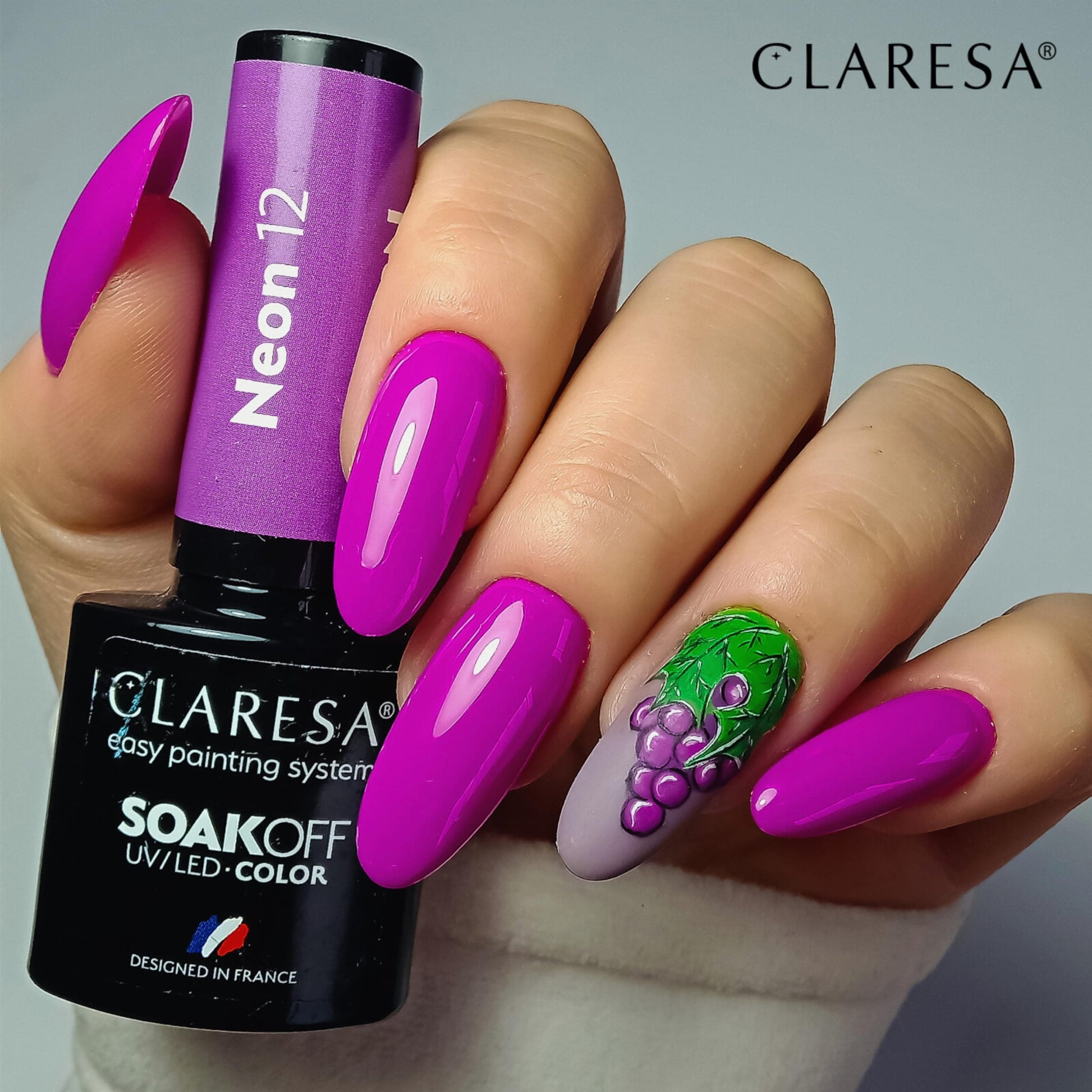Claresa - lakier hybrydowy  NEON 12 -5g