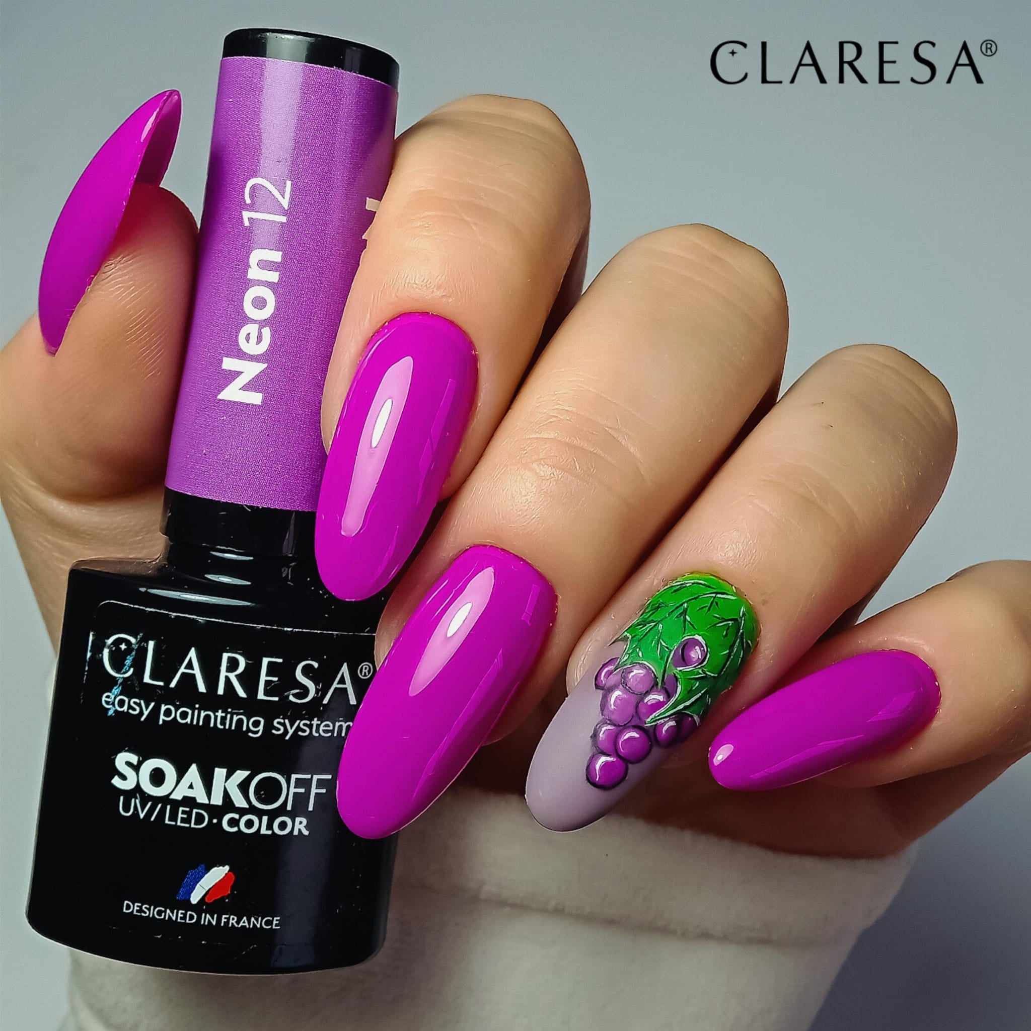 Claresa - lakier hybrydowy  NEON 12 -5g