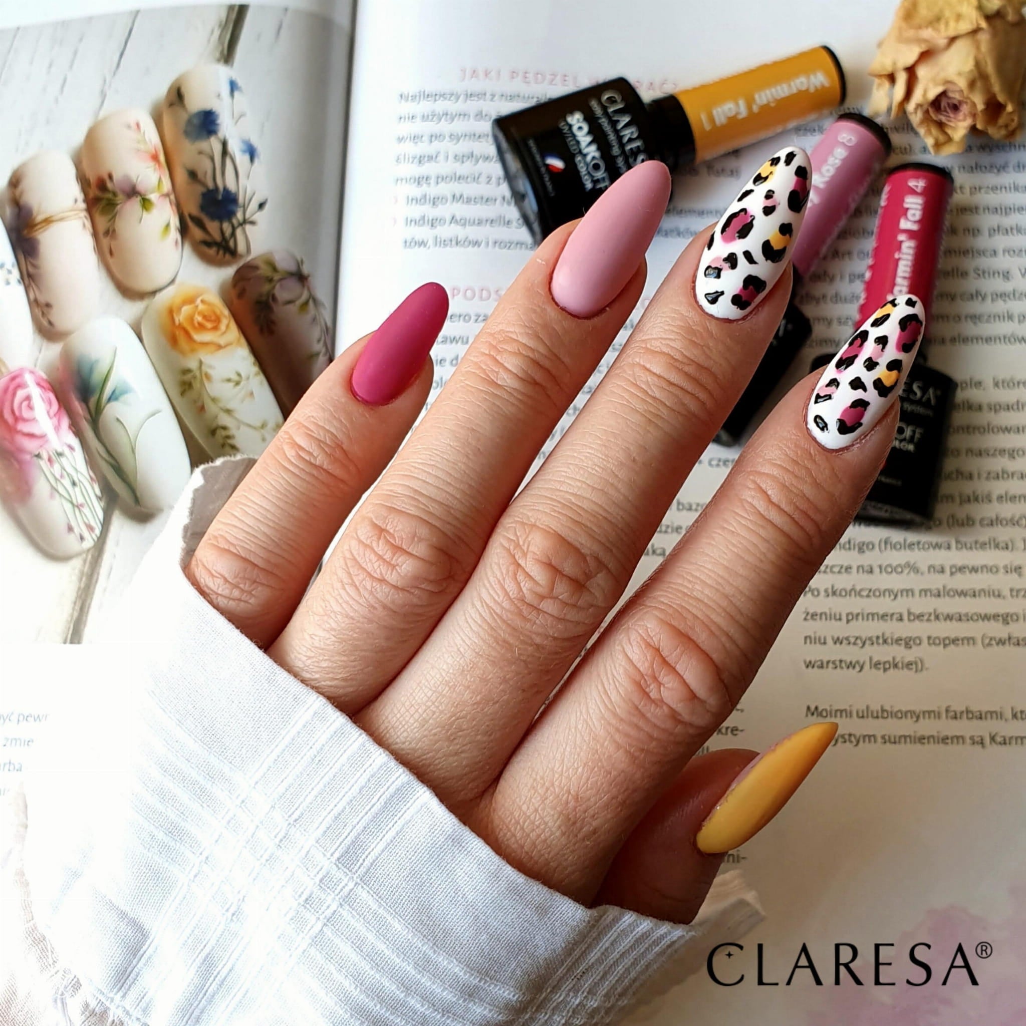 Claresa - Lakier hybrydowy Dusty Rose 8 - 5g