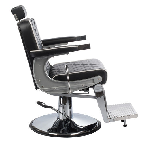 Fotel Barberski Lumber Bh-31825 Czarny Lux