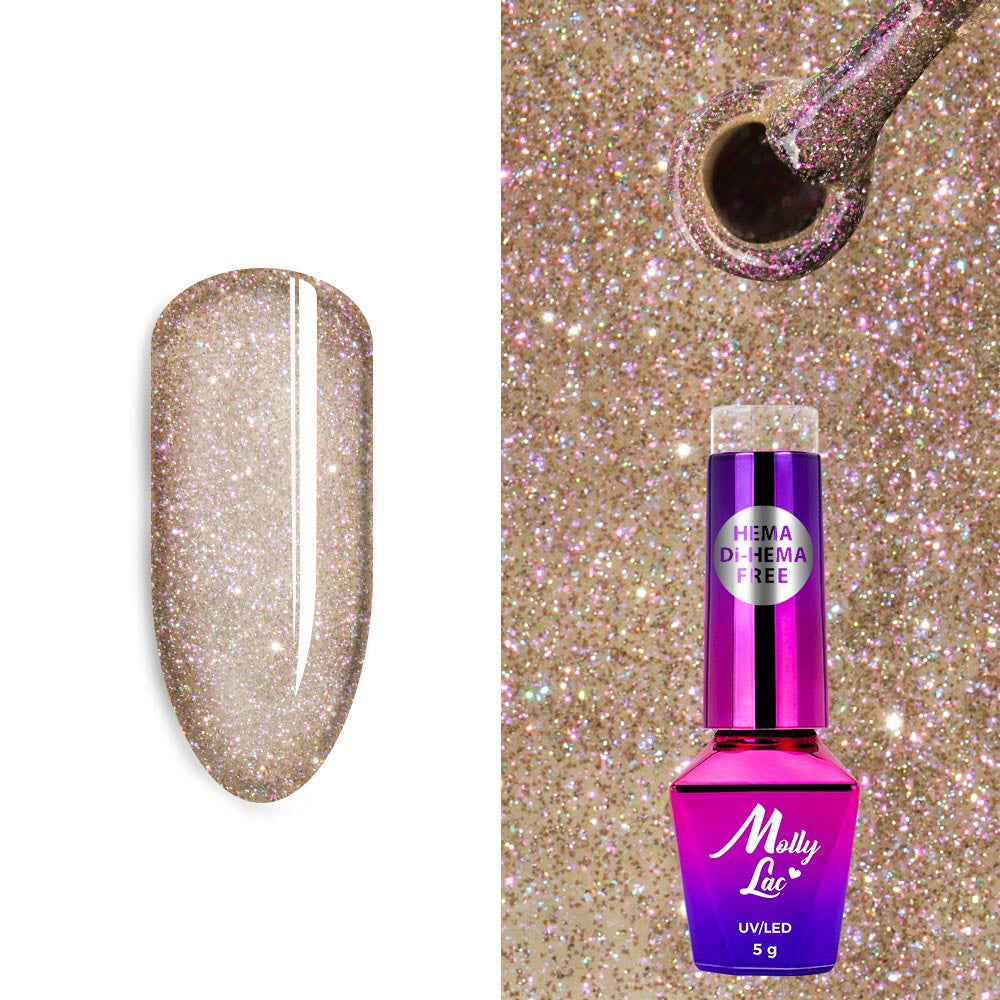 Lakier hybrydowy MollyLac Shocking Shine Sympathy Hema/di-Hema free 5g Nr 686