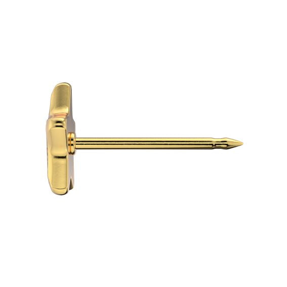 System75 Kolczyk Różowa Cubic/Zirconia Szlif Gwiaździsty 5mm (1)